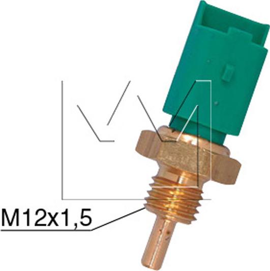 Monark 090600161 - Soğutucu akışkan sıcaklık sensörü www.parts5.com