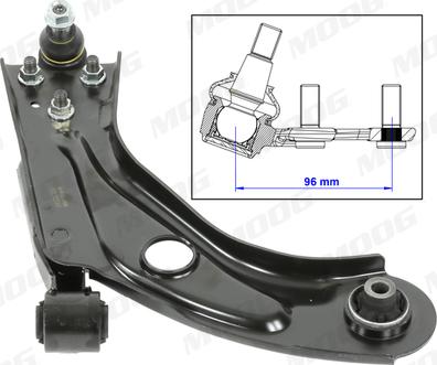 Moog PE-WP-14686 - Barra oscilante, suspensión de ruedas www.parts5.com