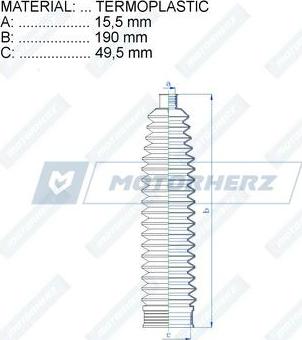 Motorherz RDZ0508MG - Měch, řízení www.parts5.com