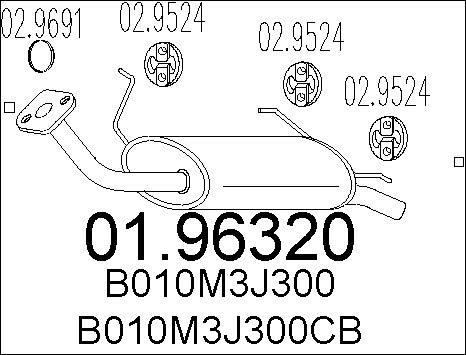 MTS 01.96320 - Глушитель выхлопных газов, конечный www.parts5.com