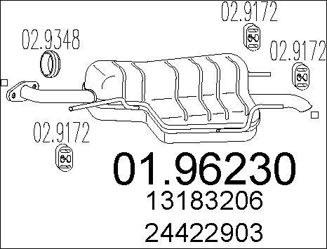 MTS 01.96230 - Глушитель выхлопных газов, конечный www.parts5.com