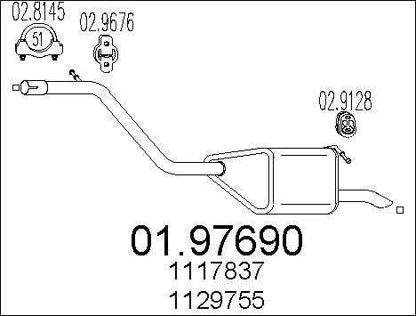 MTS 01.97690 - End Silencer www.parts5.com