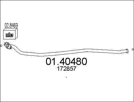 MTS 01.40480 - Exhaust Pipe www.parts5.com