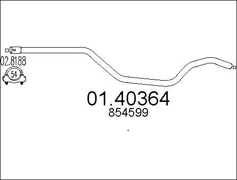 MTS 01.40364 - Exhaust Pipe www.parts5.com