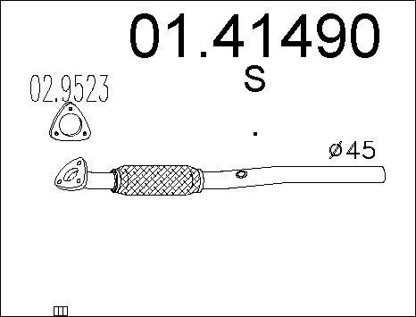 MTS 01.41490 - Exhaust Pipe www.parts5.com