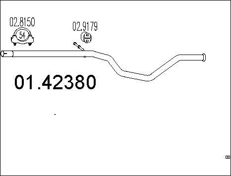 MTS 01.42380 - Tuyau d'échappement www.parts5.com