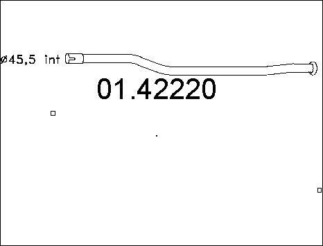 MTS 01.42220 - Труба выхлопного газа www.parts5.com