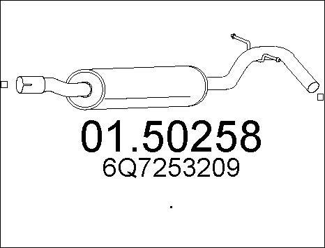 MTS 01.50258 - Middle Silencer www.parts5.com