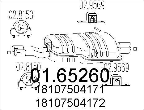 MTS 01.65260 - End Silencer www.parts5.com