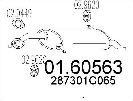 MTS 01.60563 - End Silencer www.parts5.com