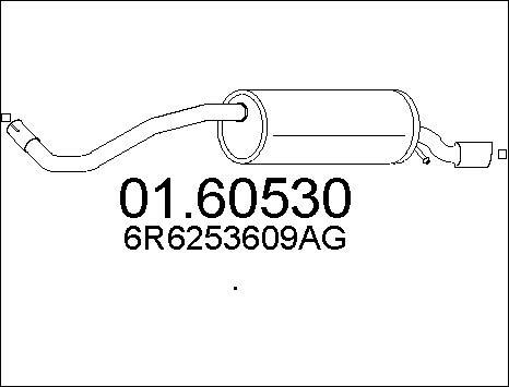 MTS 01.60530 - Silenciador posterior www.parts5.com