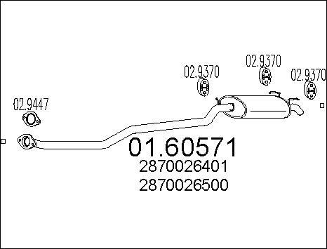 MTS 01.60571 - End Silencer www.parts5.com