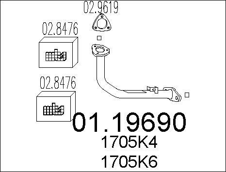 MTS 01.19690 - Racord evacuare www.parts5.com