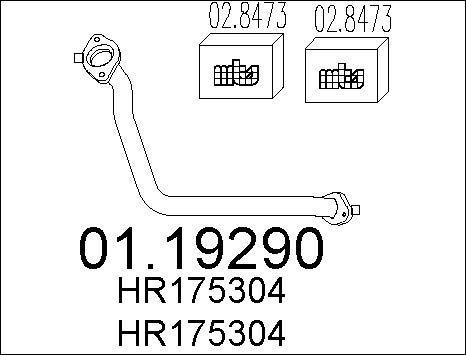 MTS 01.19290 - Exhaust Pipe www.parts5.com