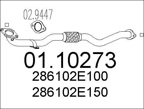 MTS 01.10273 - Изпускателна тръба www.parts5.com