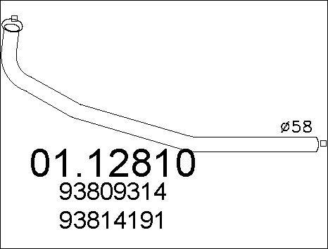 MTS 01.12810 - Exhaust Pipe www.parts5.com