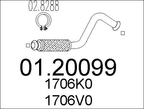 MTS 01.20099 - Exhaust Pipe www.parts5.com