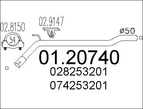 MTS 01.20740 - Racord evacuare www.parts5.com