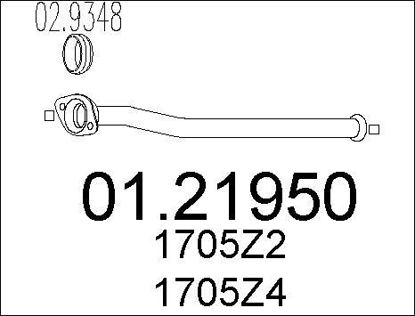 MTS 01.21950 - Exhaust Pipe www.parts5.com