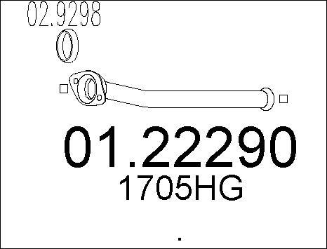 MTS 01.22290 - Exhaust Pipe www.parts5.com