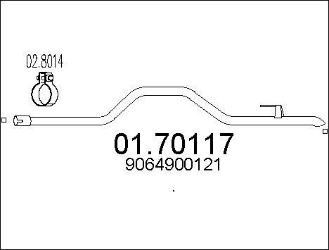 MTS 01.70117 - Heitgaasitoru www.parts5.com