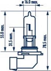 Narva 486163000 - Λυχνία, μεγάλα φώτα www.parts5.com