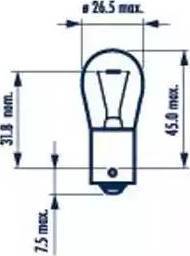 Narva 17511 - Bulb, auxiliary stop light parts5.com