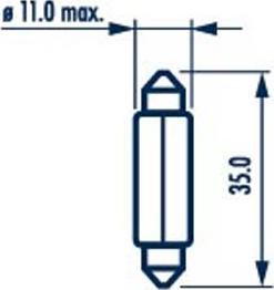 Narva 171253000 - Bec, iluminare numar circulatie www.parts5.com