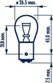 Narva 178813000 - Ampoule, feu stop / feu arrière www.parts5.com