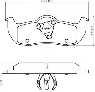 NATIONAL NP2994 - Тормозные колодки, дисковые, комплект www.parts5.com