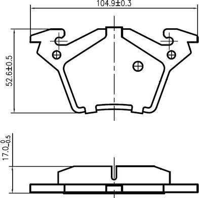 NATIONAL NP2985 - Set placute frana,frana disc www.parts5.com