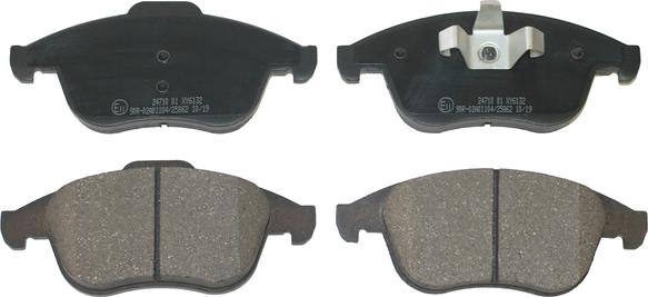 NATIONAL NP2837 - Brake Pad Set, disc brake www.parts5.com