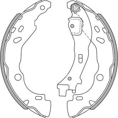 NATIONAL NS4040 - Set saboti frana www.parts5.com