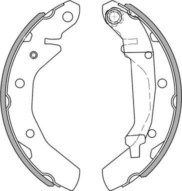 NATIONAL NS4054 - Brake Shoe Set www.parts5.com