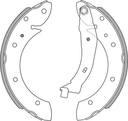 NATIONAL NS4005 - Комплект тормозных колодок, барабанные www.parts5.com