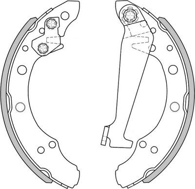 NATIONAL NS4001 - Sada brzdových čelistí www.parts5.com