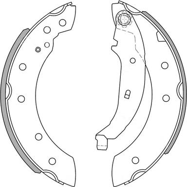 NATIONAL NS4002 - Fékpofakészlet www.parts5.com