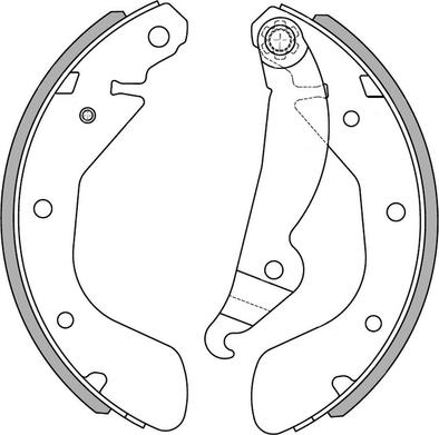 NATIONAL NS4013 - Set saboti frana parts5.com