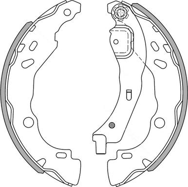 NATIONAL NS4082 - Set saboti frana www.parts5.com