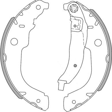 NATIONAL NS4028 - Set saboti frana www.parts5.com