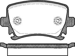 VW 1K0698451T - Brake Pad Set, disc brake www.parts5.com