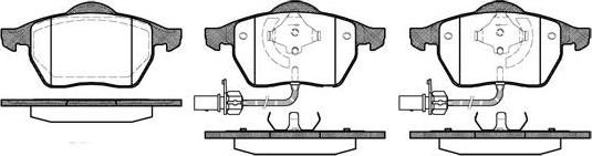 AUDI 8E0 698 151 T - Zestaw klocków hamulcowych, hamulce tarczowe www.parts5.com