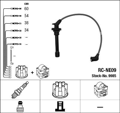 NGK 9985 - Sada zapaľovacích káblov www.parts5.com