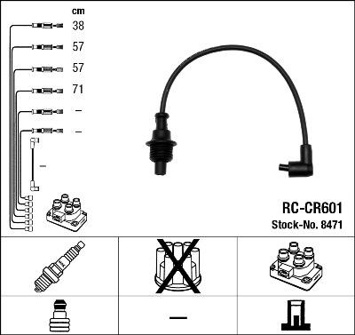 NGK 8471 - Sada zapaľovacích káblov www.parts5.com