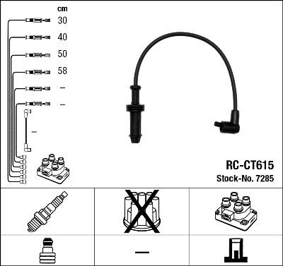 NGK 7285 - Sada kabelů pro zapalování www.parts5.com