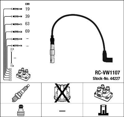 NGK 44227 - Juego de cables de encendido www.parts5.com