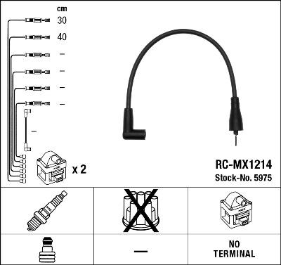 NGK 5975 - Ignition Cable Kit www.parts5.com