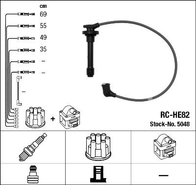 NGK 5048 - Komplet vodova paljenja www.parts5.com