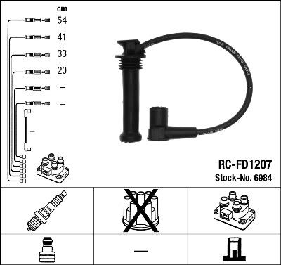 NGK 6984 - Ignition Cable Kit www.parts5.com