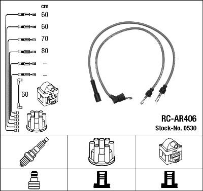 NGK 0530 - Ignition Cable Kit parts5.com